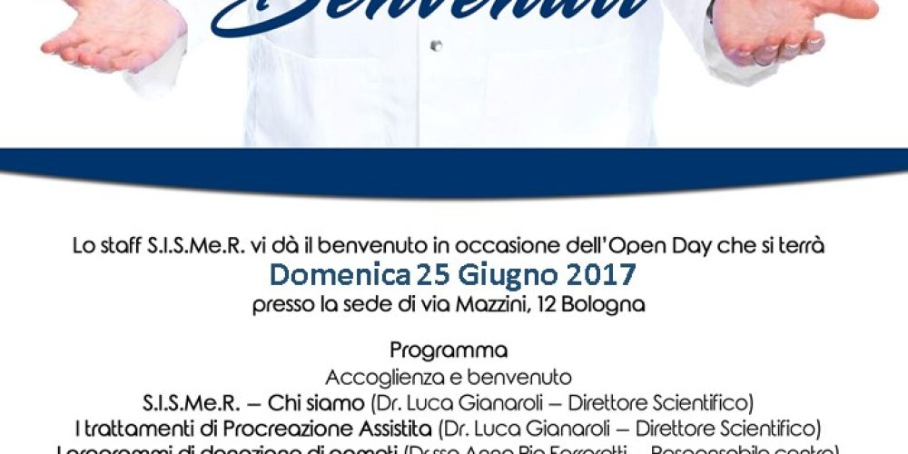 Locandina Open Day 25 Giugno
