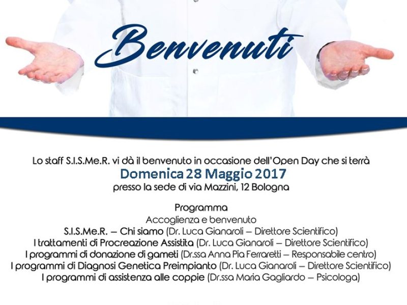 Locandina Open Day 28 Maggio